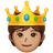 Person With Crown: Medium Skin Tone