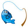 Poste de Pesca e Peixe Emoji 🎣 image - Emojidex style