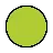 大きな緑色の円