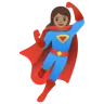 Woman Superhero: Medium Skin Tone Emoji 🦸🏽‍♀️ image - Google Noto Color style