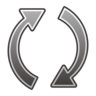 시계 방향 오른쪽 및 왼쪽 반원 화살표 🗘 image - Emojidex style