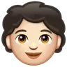 Child: Light Skin Tone Emoji 🧒🏻 image - WhatsApp style