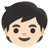 Child: Light Skin Tone Emoji 🧒🏻 image - Google Noto Color style