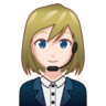 Woman Office Worker: Light Skin Tone Emoji 👩🏻‍💼 image - Emojidex style