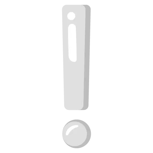 White Exclamation Mark