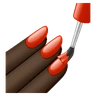 Nail Polish: Dark Skin Tone Emoji 💅🏿 image - Huawei Harmony OS style