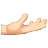 Palm Up Hand: Light Skin Tone