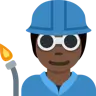 Factory Worker: Dark Skin Tone Emoji 🧑🏿‍🏭 image - Twitter / X (Twemoji) style