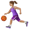 Woman Bouncing Ball: Medium Skin Tone Emoji ⛹🏽‍♀️ image - WhatsApp style