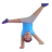 Man Cartwheeling: Medium Skin Tone