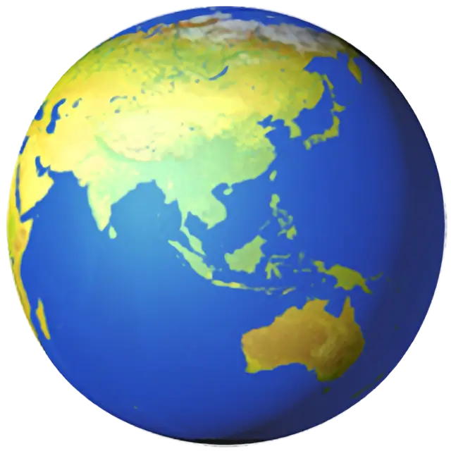 Globe Showing Asia-Australia