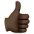 Thumbs Up: Dark Skin Tone