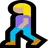 Woman Walking: Medium-Light Skin Tone