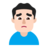 Man Frowning: Light Skin Tone
