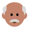 Old Man: Medium Skin Tone Emoji 👴🏽 image - Tossface style