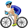 Man Biking: Medium-Light Skin Tone Emoji 🚴🏼‍♂️ image - Apple style