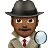 Man Detective: Medium-Dark Skin Tone