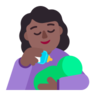 Woman Feeding Baby: Medium-Dark Skin Tone Emoji 👩🏾‍🍼 image - Microsoft Classic 2D style