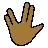 Vulcan Salute: Medium-Dark Skin Tone
