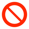 Prohibido Emoji 🚫 image - SoftBank style