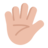 Hand With Fingers Splayed: Medium-Light Skin Tone
