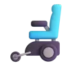 Motorized Wheelchair Emoji 🦼 image - Microsoft 3D Fluent style