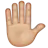 Raised Hand: Medium-Light Skin Tone