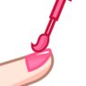 Nail Polish: Light Skin Tone Emoji 💅🏻 image - Emojidex style