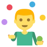 Malabares Emoji 🤹 image - EmojiTwo style