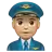Man Pilot: Medium-Light Skin Tone