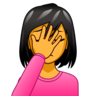 Woman Facepalming Emoji 🤦‍♀️ image - Emojidex style
