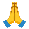 Katlanmış ellerle olan kişi Emoji 🙏 image - Google Noto Color Animated style