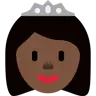 Princess: Dark Skin Tone Emoji 👸🏿 image - Twitter / X (Twemoji) style