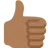 Thumbs Up: Medium-Dark Skin Tone