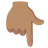 Backhand Index Pointing Down: Medium Skin Tone