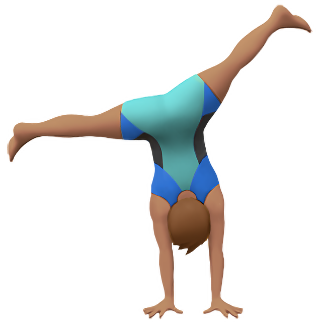 Man Cartwheeling: Medium Skin Tone