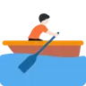 Person Rowing Boat: Light Skin Tone Emoji 🚣🏻 image - Twitter / X (Twemoji) style