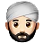 Man Wearing Turban: Light Skin Tone