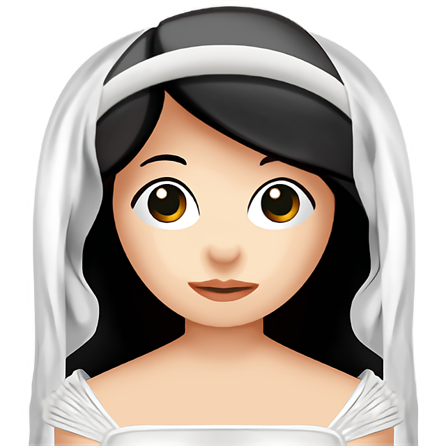Woman With Veil: Light Skin Tone