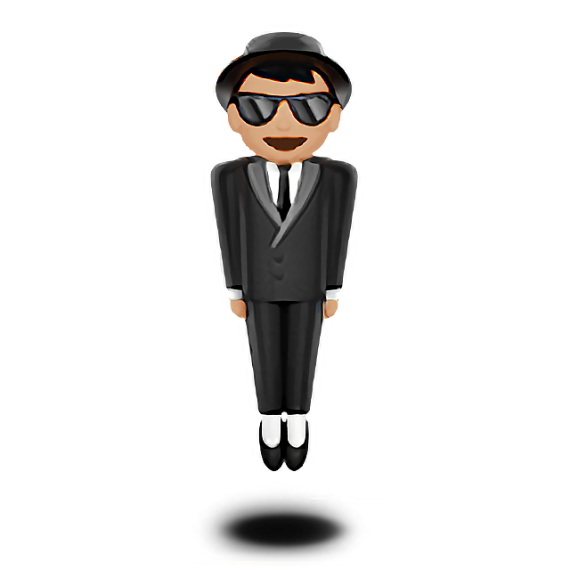 Person In Suit Levitating: Medium-Light Skin Tone