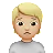 Person Frowning: Medium-Light Skin Tone
