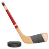 アイスホッケーのスティックとパック Emoji 🏒 image - WhatsApp style