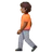 Person Walking: Medium-Dark Skin Tone
