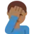 Man Facepalming: Medium-Dark Skin Tone