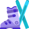 Ski et botte de ski Emoji 🎿 image - Skype style