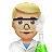 Man Scientist: Medium-Light Skin Tone