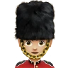 Woman Guard: Medium-Light Skin Tone Emoji 💂🏼‍♀️ image - Apple style
