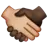 Handshake: Medium-Light Skin Tone, Dark Skin Tone