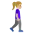 Woman Walking Facing Right: Medium-Light Skin Tone