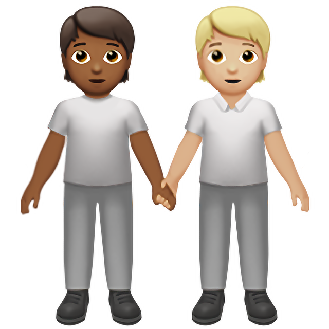 People Holding Hands: Medium-Dark Skin Tone, Medium-Light Skin Tone